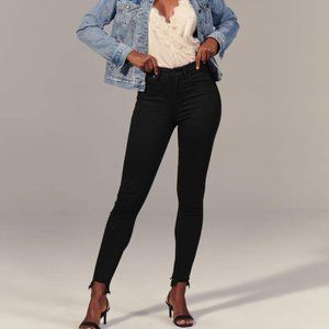 A&F Curve Love High Rise Super Skinny Ankle Jeans